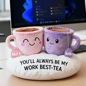 Work Best-tea Custom Shape Pillow, Personalized Gifts For Coworker 01qhth141125-Homacus