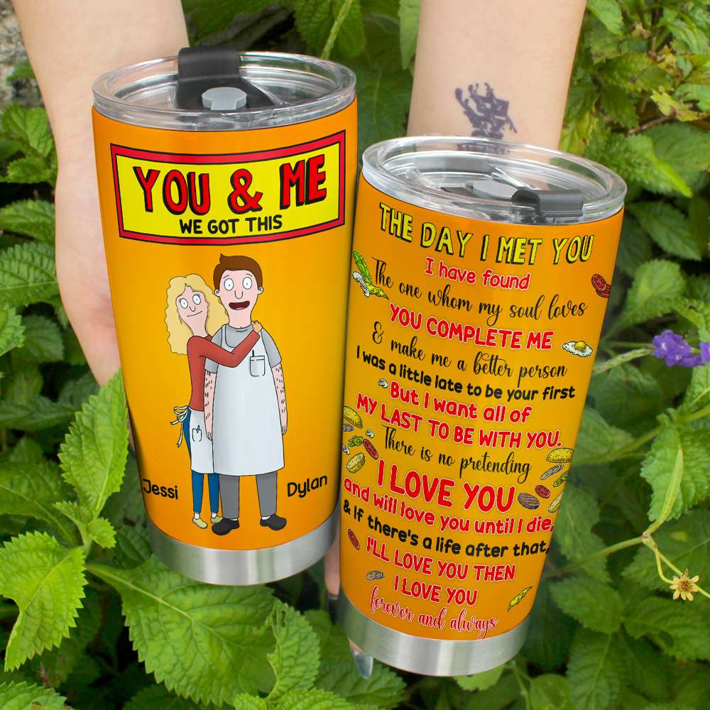 Personalized Gifts For Couple Tumbler You & Me We Got This 06TOLU040225HG-Homacus