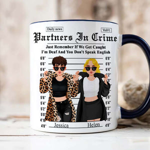 Personalized Gifts For Friends Accent Mug Partner Crime 01XQLU171224PA-Homacus