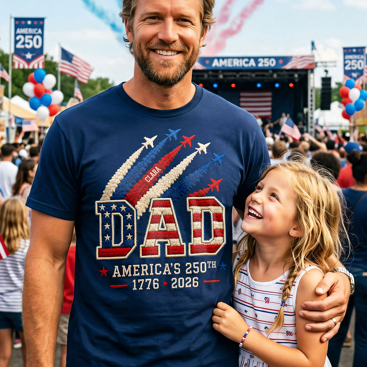America's 250th Dad Shirt - Personalized Gifts For Dad 02nata200526-Homacus