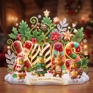 Lovely Xmas Family Light Box - Personalized Christmas Gifts For Family 05patn200826