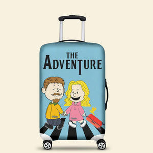 Personalized Gifts For Couple Luggage Cover 03ohqn251224da Couple Hand In Hand-Homacus