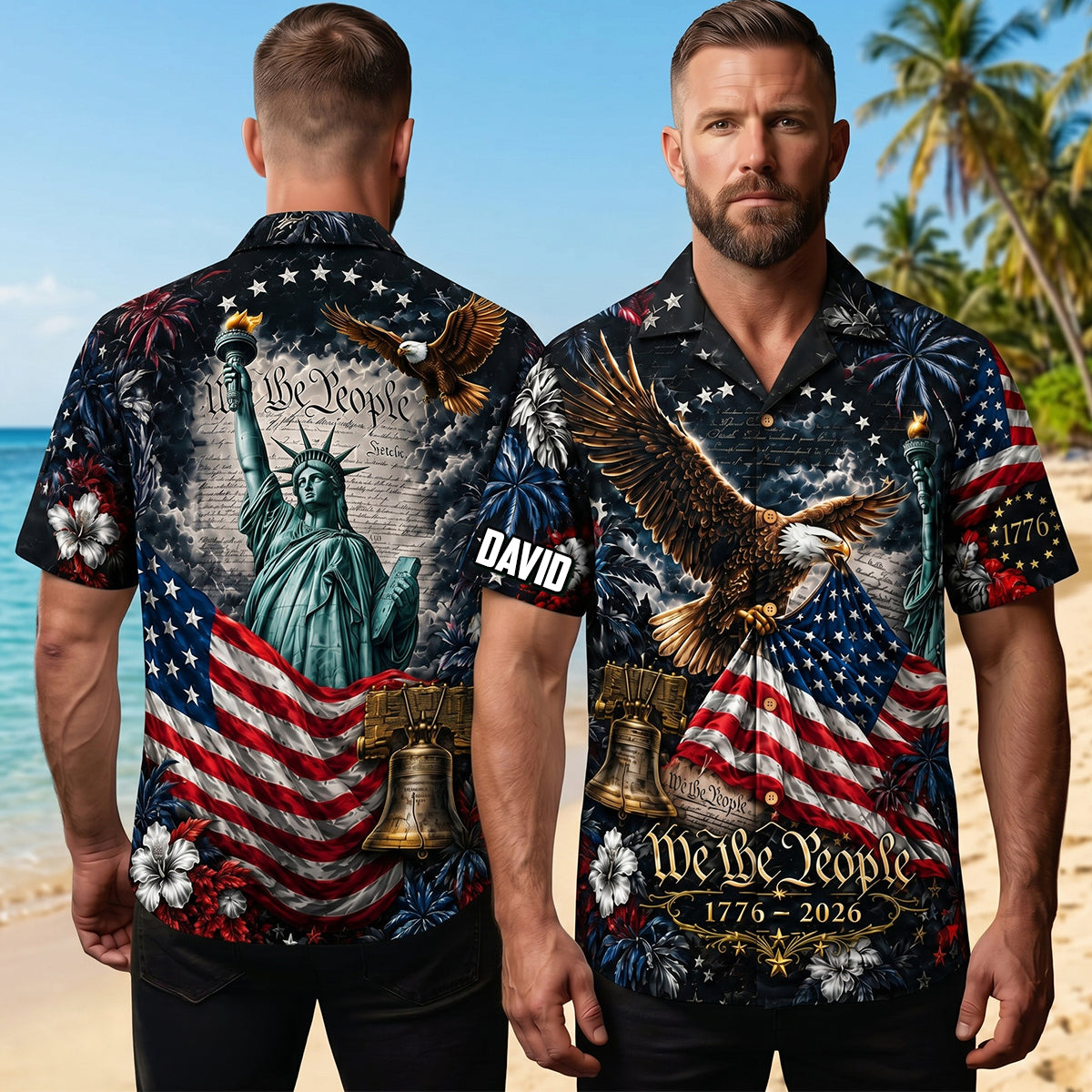USA 250 Years of Freedom Hawaiian Shirt - Personalized Gifts 04totn100626-Homacus