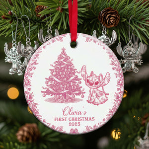 Baby's First Christmas Ceramic Ornament - Personalized Christmas Gifts For Baby 04PGLU300825-Homacus