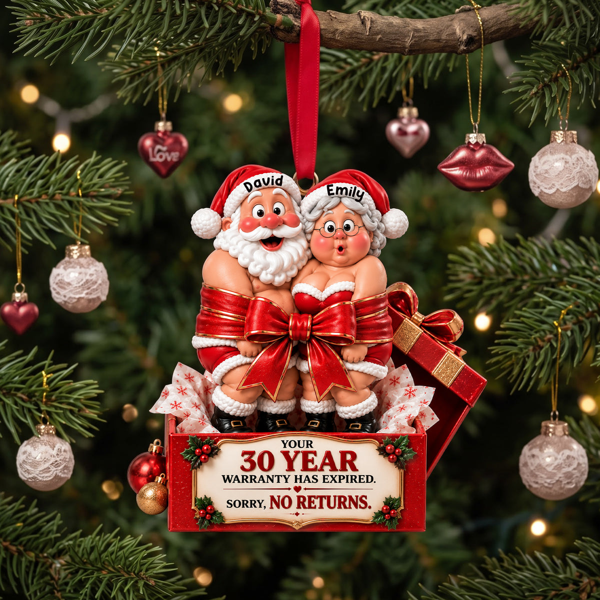Partners In Sleigh Christmas Ornament - Personalized Gifts For Couple 02NALU210926