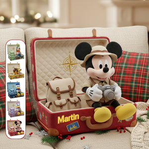 Travel Suitcase Shape Pillow - Personalized Gifts 07pamg111125-Homacus