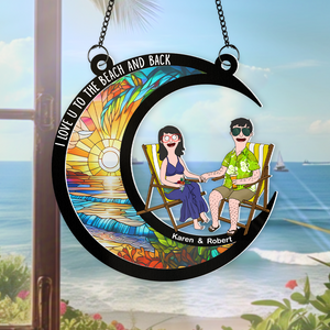 Personalized Gifts For Couple Window Hanging Suncatcher Ornament 03topu110225hg-Homacus