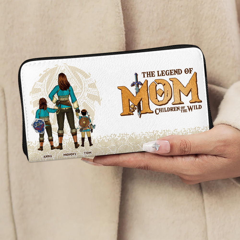 Personalized Gifts For Mom Twill Faux Leather Wallet The Legend Of Mom 03HUDT280325HG-Homacus