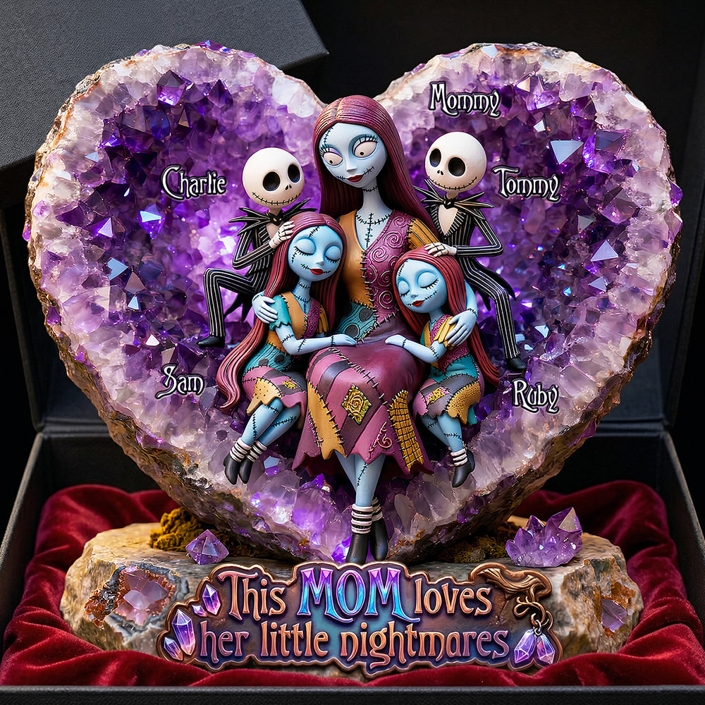 Scary Mom And Kids Acrylic Plaque - Personalized Gifts For Mom 01HUDT020426-Homacus