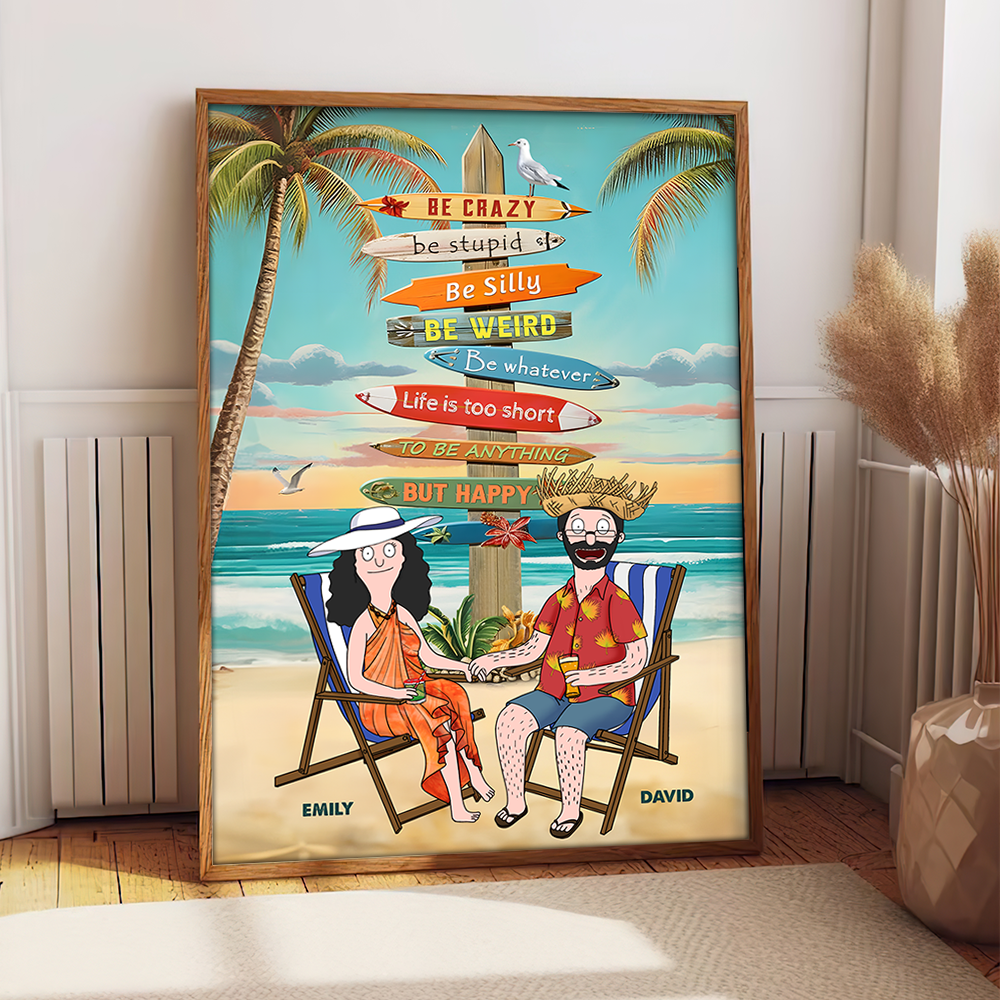 Personalized Gifts For Couple Canvas Print Life Is Too Short 01xqpu120225pa-Homacus