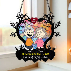 Personalized Gifts For Couple Suncatcher Ornament 04KAMH161224DA-Homacus