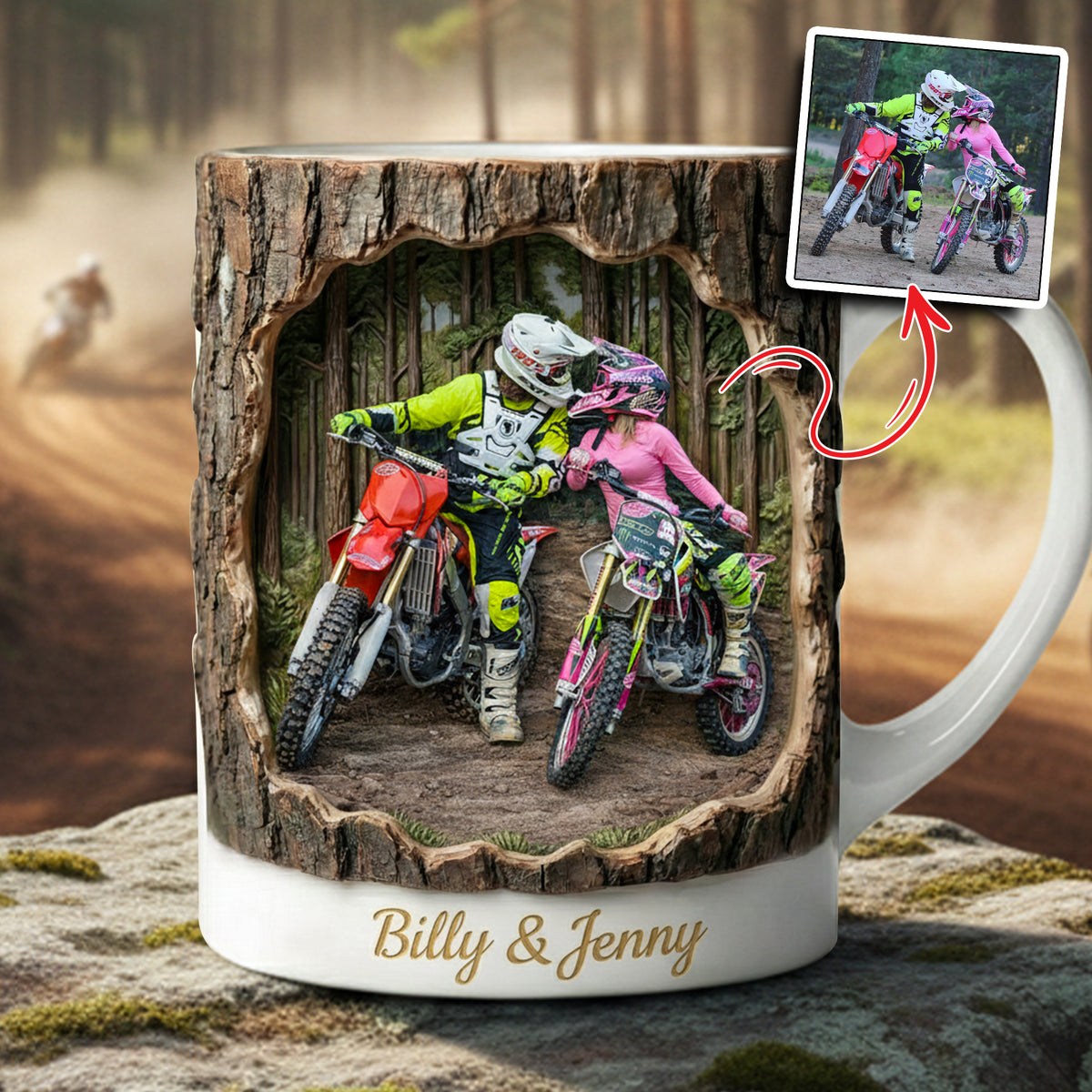Motocross Coffee Mug - Custom Photo Gifts 05hulu311225-Homacus