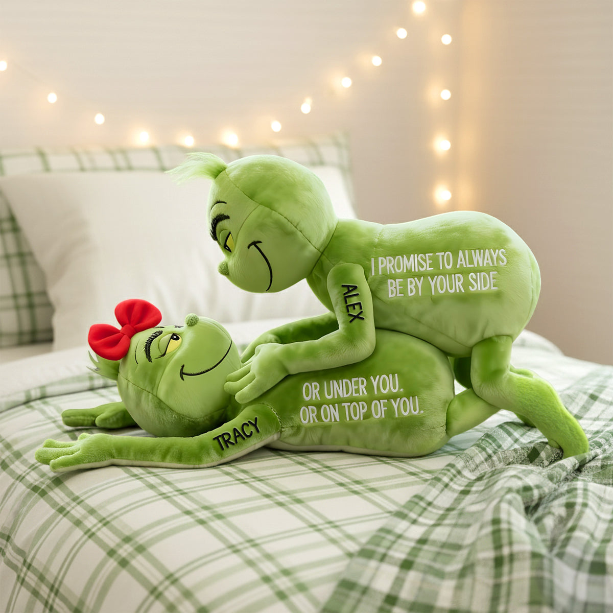 Fun Inseparable Couple Custom Shape Pillow - Personalized Gifts For Couple 01qhmg151125-Homacus