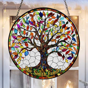 Personalized Gifts For Family Stained Glass 05acdt250824 Family Tree-Homacus