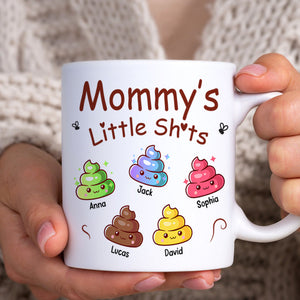 Personalized Funny Gifts For Mom/Dad Coffee Mug 05katn050225 Mommy's Little Sh*ts-Homacus