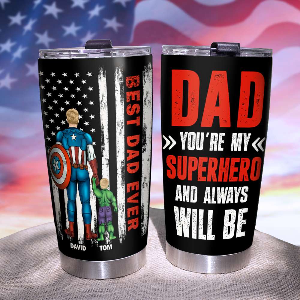 American Dad Tumbler Personalized Gifts For Father's Day 03natn180423tm-Homacus