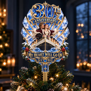 Timeless Love 30th Anniversary Tree Topper - Personalized Christmas Gift For Couples 03HADT100926-Homacus