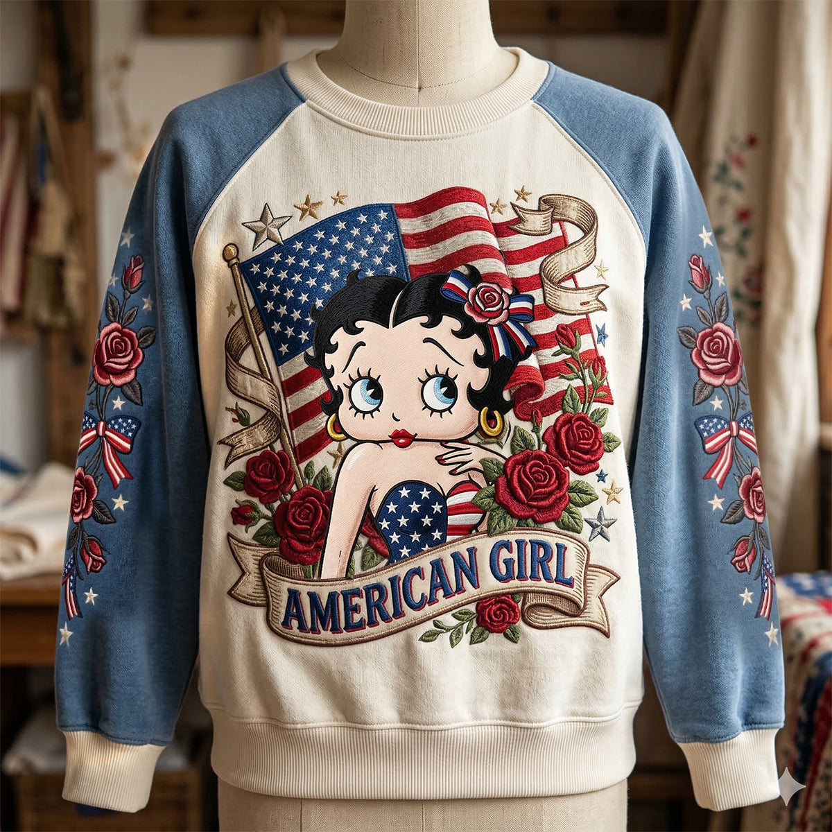 American Girl Sweatshirt - Personalized Gifts For Her 01patn130326-Homacus