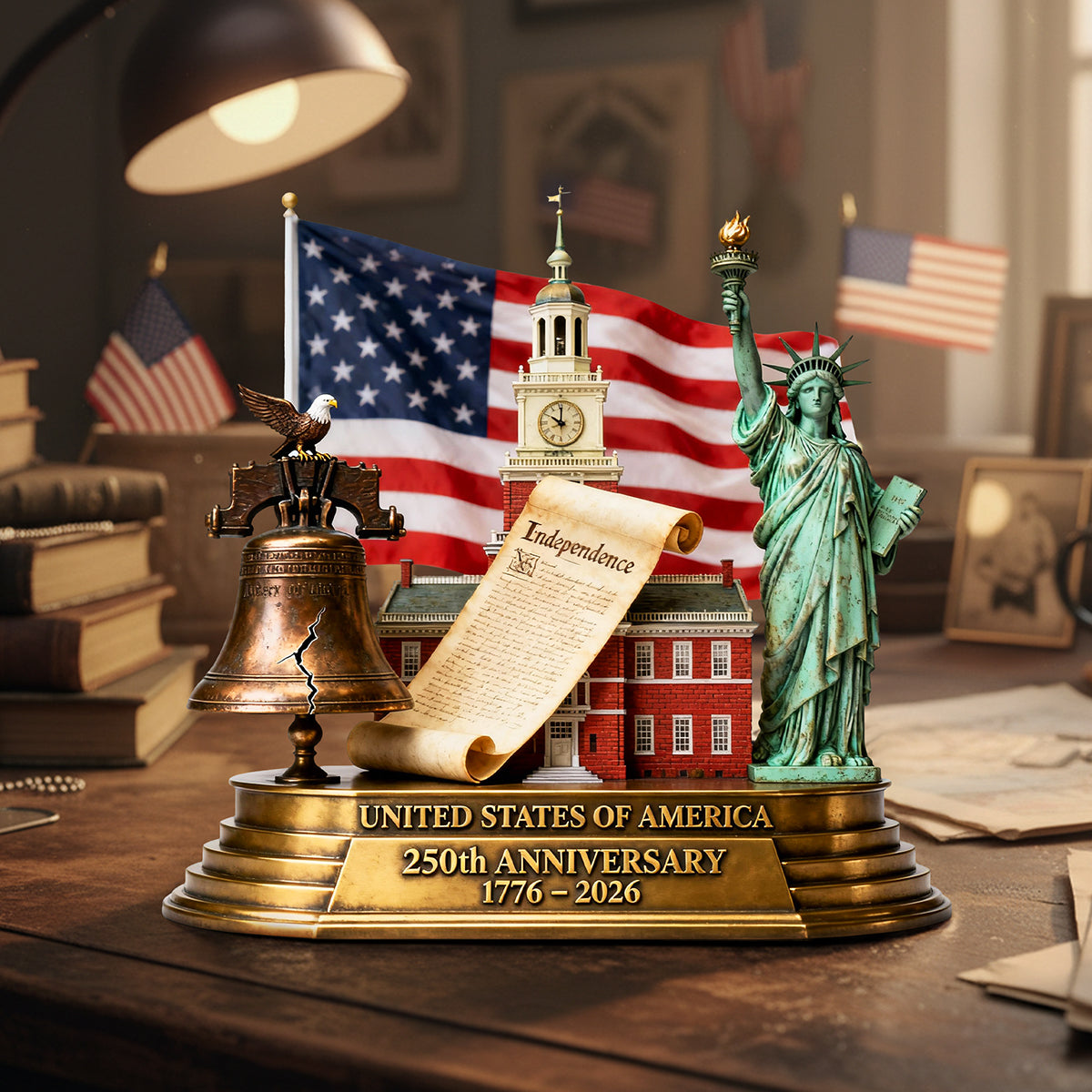 250th America Anniversary Acrylic Plaque - Personalized Gifts For Patriots 01kita040226-Homacus