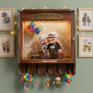 Old Couple Acrylic Key Hanger - Personalized Gifts For Couple 041tgta130126