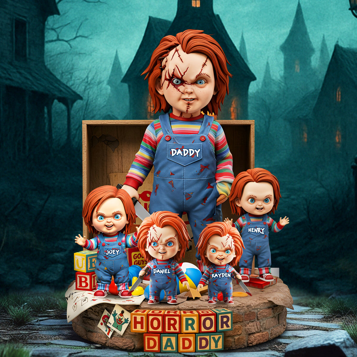 Horror Dad Plaque - Personalized Gifts For Dad 01qhlu060525-Homacus