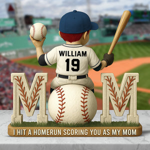 Baseball Mom Acrylic Plaque Gifts For Mom 04TGQN180425-Homacus