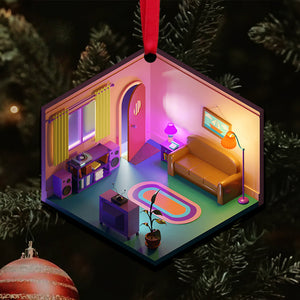 Personalized Gifts For Movie Lover Christmas Ornament Isometric Room 01todt201124-Homacus