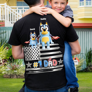 American Dog Dad Shirt - Personalized Gifts For Dads 03QHQN130526-Homacus