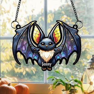 Personalized Bat Halloween Suncatcher Ornamnet 03TOMH220824-Homacus