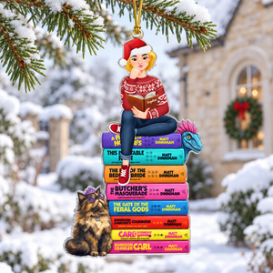 Mystical Bookish Adventure Ornament - Personalized Gift For Book Lovers 03HUQN081026PA-Homacus