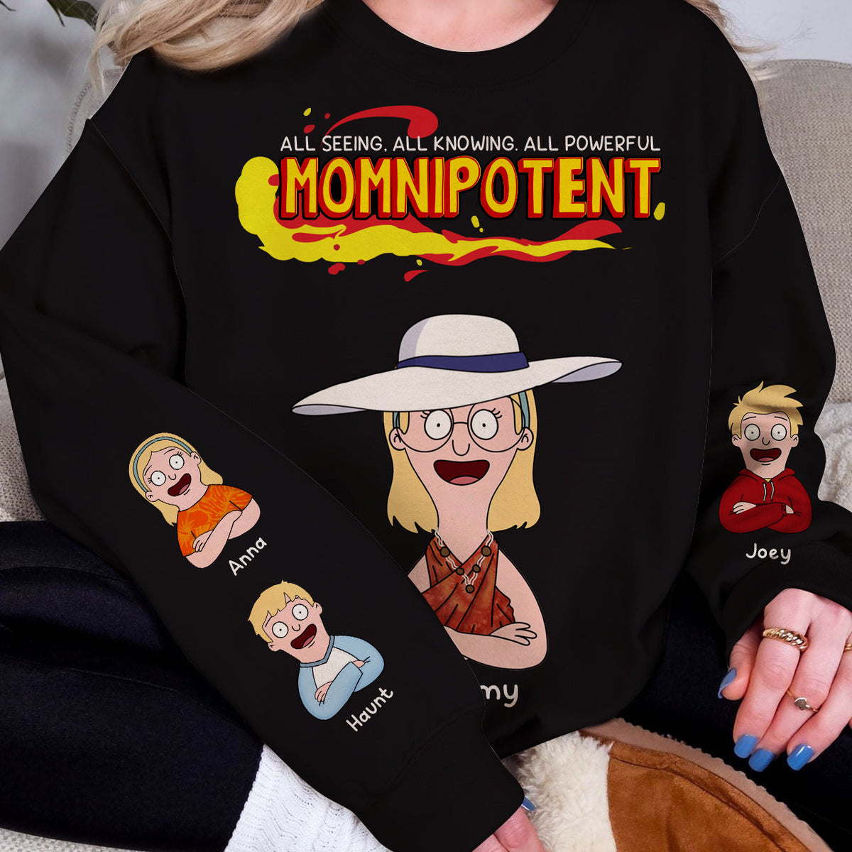 Personalized Gifts For Mom 3D Shirt, Momnipotent & Little Kids 02TOLU120325HG-Homacus