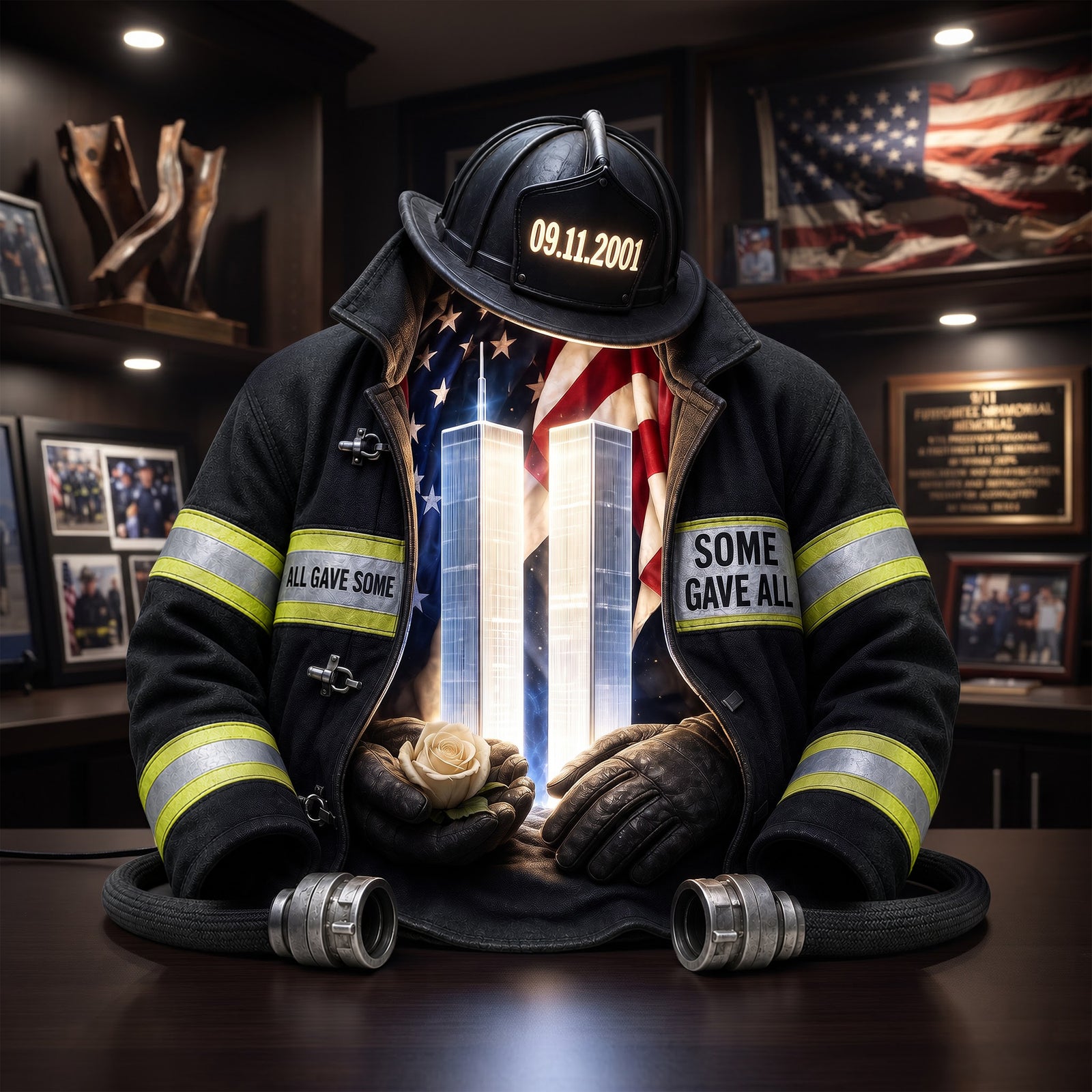 Firefighter Memorial Heaven Acrylic Light Box - Personalized Gifts For Memorial 07halu290726-Homacus
