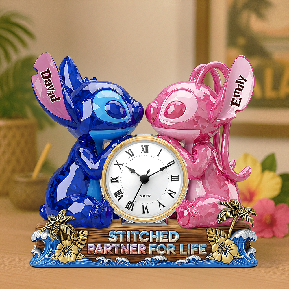 Partner For Life Desk Clock Plaque - Personalized Gifts For Couple 02ohpu060625-Homacus