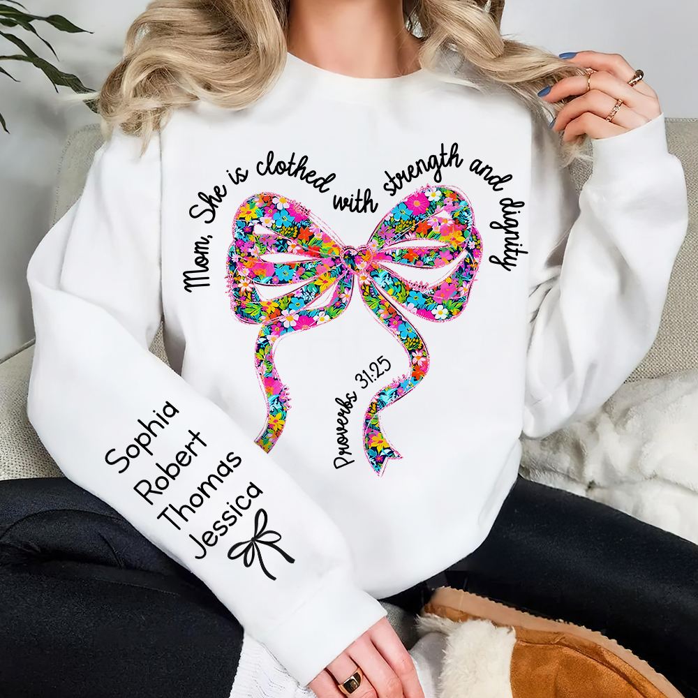 Personalized Gifts For Mom 3D Shirt 04acpu210325 Flower Bow-Homacus