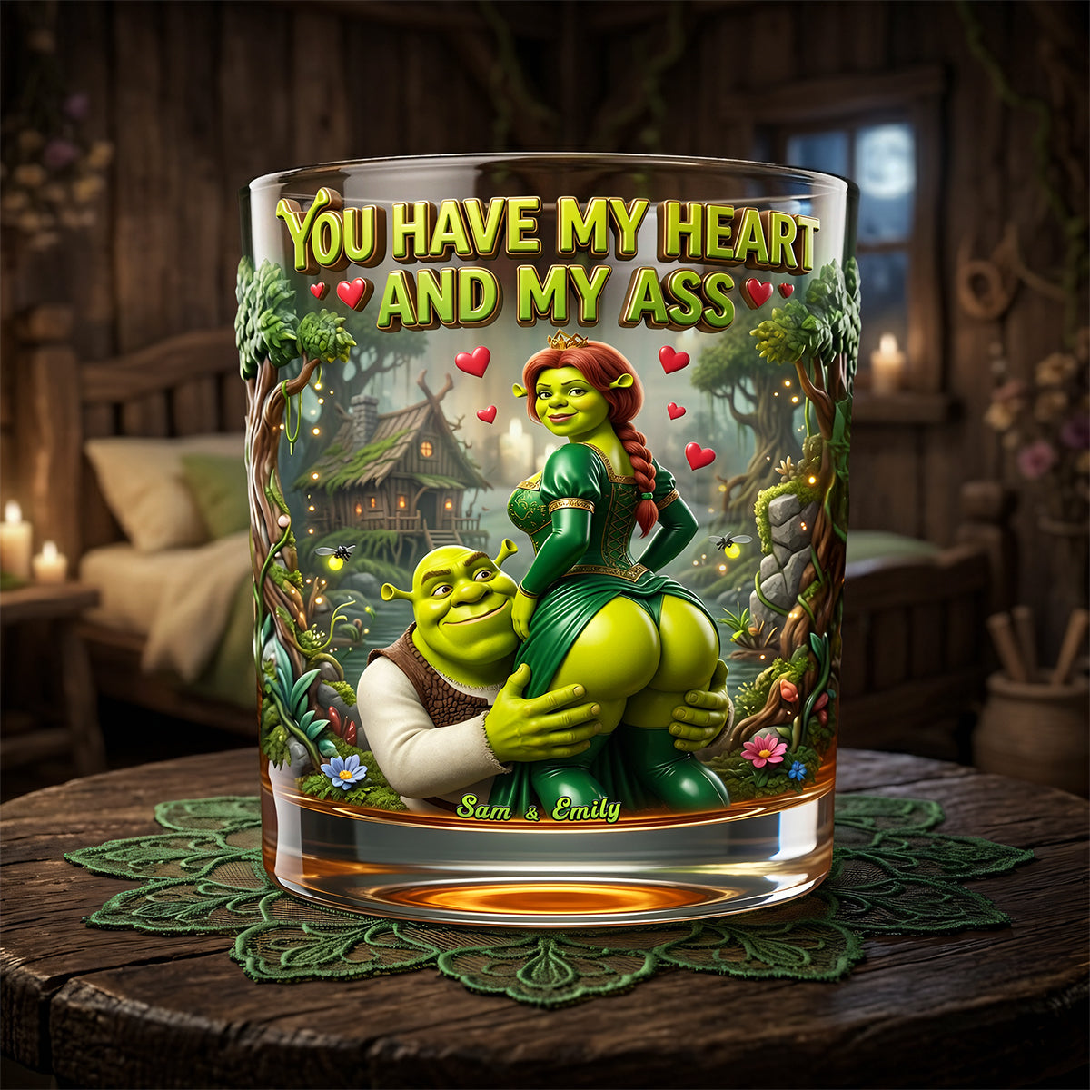 Naughty Couples Drinking Glass - Personalized Gifts For Couples 03tyta160626-Homacus