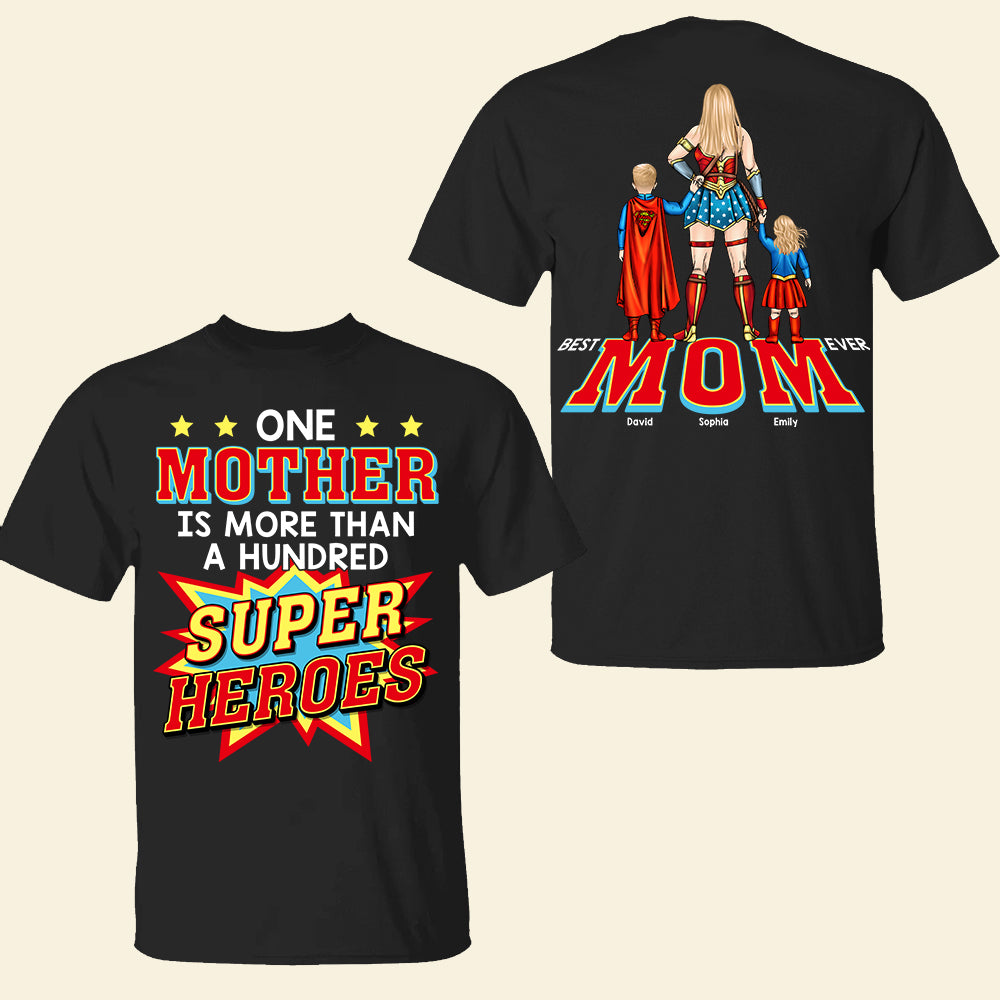 Super Mom Shirt Personalized Gifts For Mom 011TOQN180325PA-Homacus