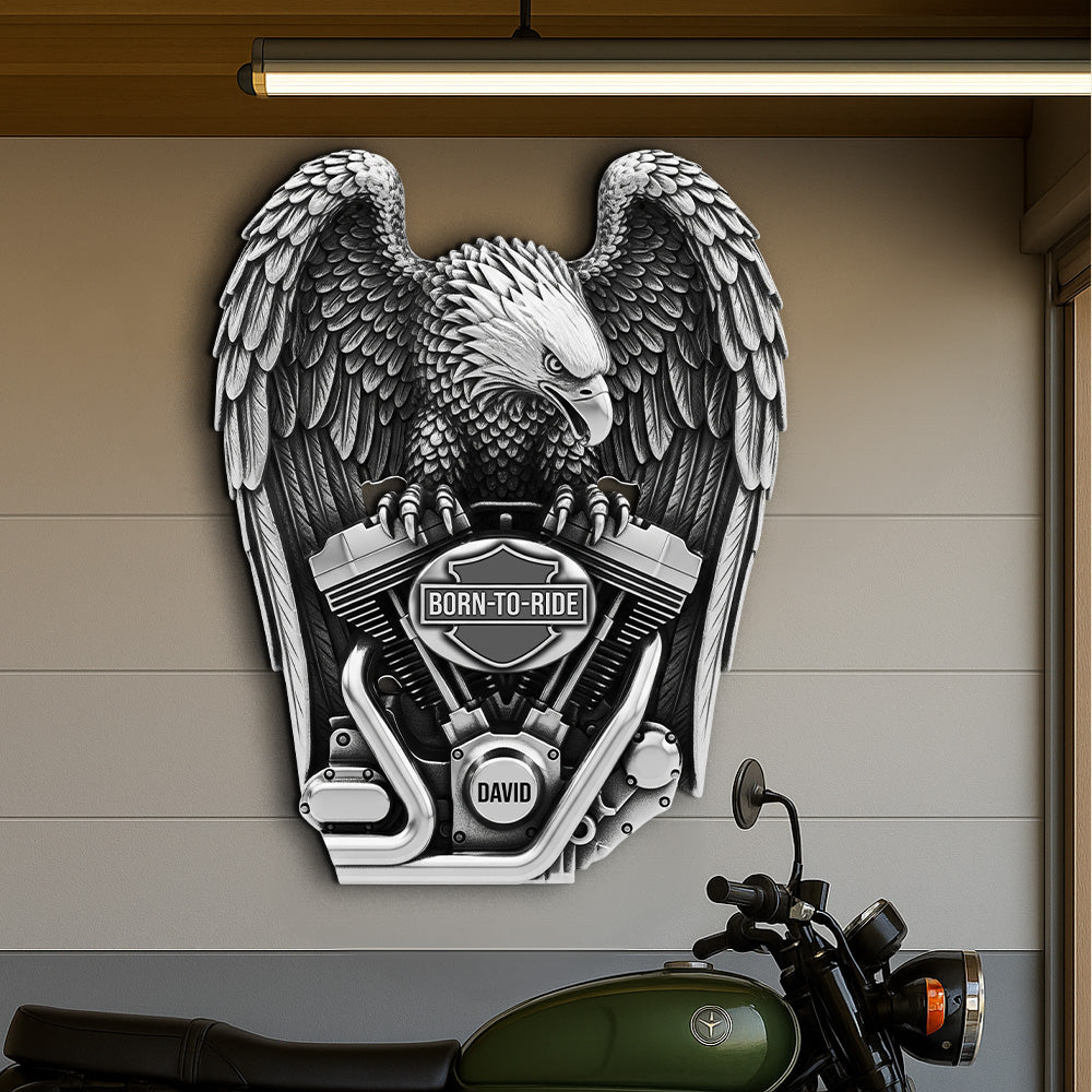 Fierce Motorcycle Engine Metal Sign - Personalized Gifts For Bikers 03qhtn120625-Homacus