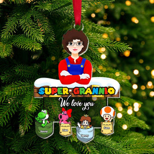 Personalized Christmas Gifts For Super Grannio Acrylic Ornament 02KAMH091024PA-Homacus