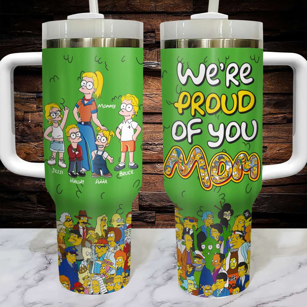 Proud Mom 40oz Tumbler - Personalized Gifts For Mother 01TGLU050425PA-Homacus