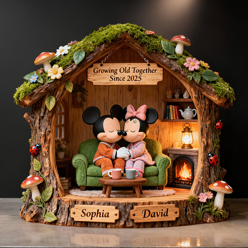 Growing Old Together Acrylic Plaque - Personalized Gifts For Couple 06TODT270126-Homacus