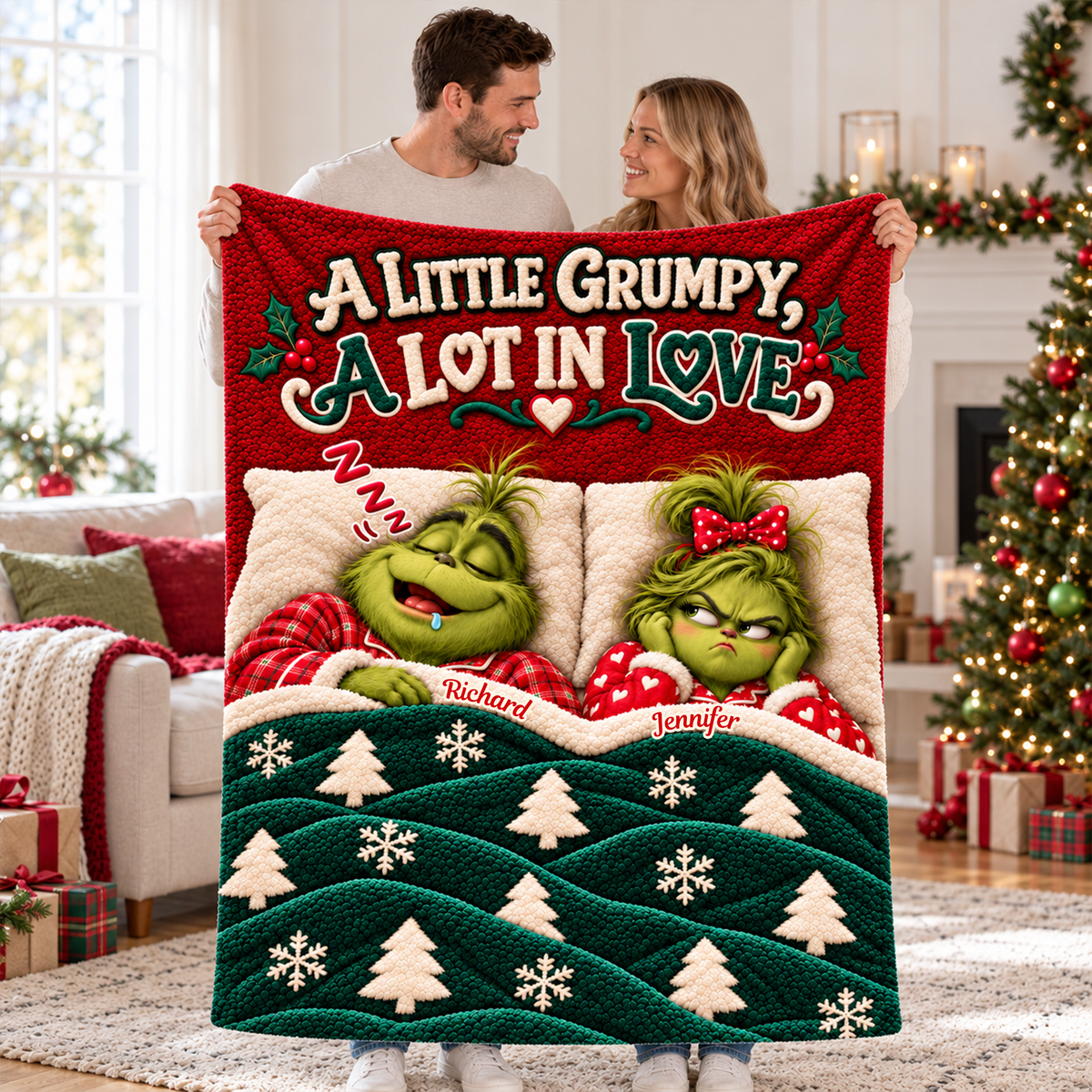 Deeply In Love Couple Blanket - Personalized Gifts For Couples 04TTQN151026-Homacus