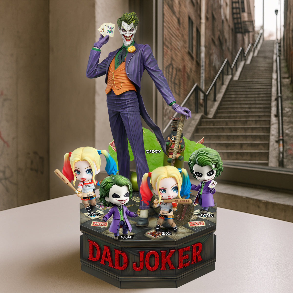 Clown Dad Acrylic Plaque Personalized Horror Gifts For Dad 01hulu150525-Homacus