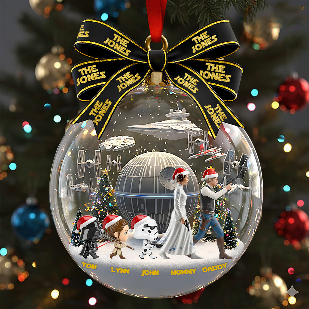 Family Walking Together Christmas Ornament Personalized Gifts For Family 01QHDT021025-Homacus