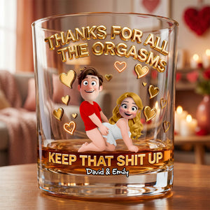 Naughty Couples Drinking Glass - Personalized Gifts For Couples 01hudh270526-Homacus