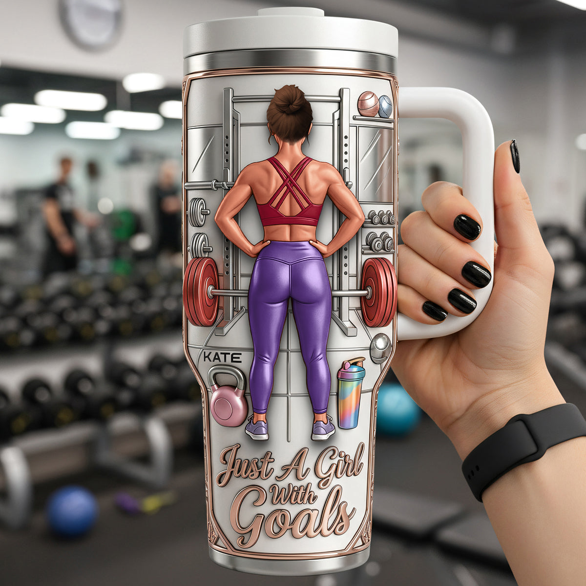 Fitness Queen 40oz Tumbler - Personalized Gifts For Gym Lovers 04NATA110326-Homacus