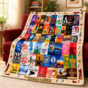Musical Theater Blanket - Personalized Gifts 06nadh061026-Homacus