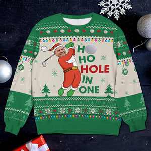 Custom Photo Christmas Gifts For Golf Player Ugly Sweater 07ACQN021024-Homacus