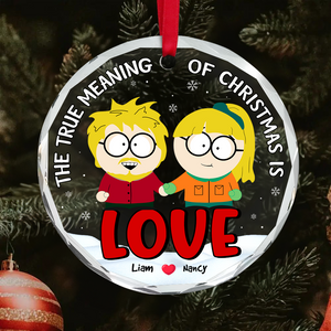 Personalized Gifts For Couple Christmas Ornament, Cartoon Character 03tgpu281024hg-Homacus