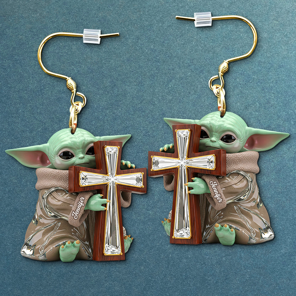 Baby Alien Acrylic Earrings – Personalized Gifts For Christians 03naqn090725-Homacus