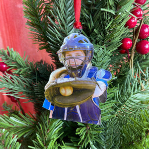 Baseball Player Ornament - Custom Photo Christmas Gifts For Baseball Lover-Homacus